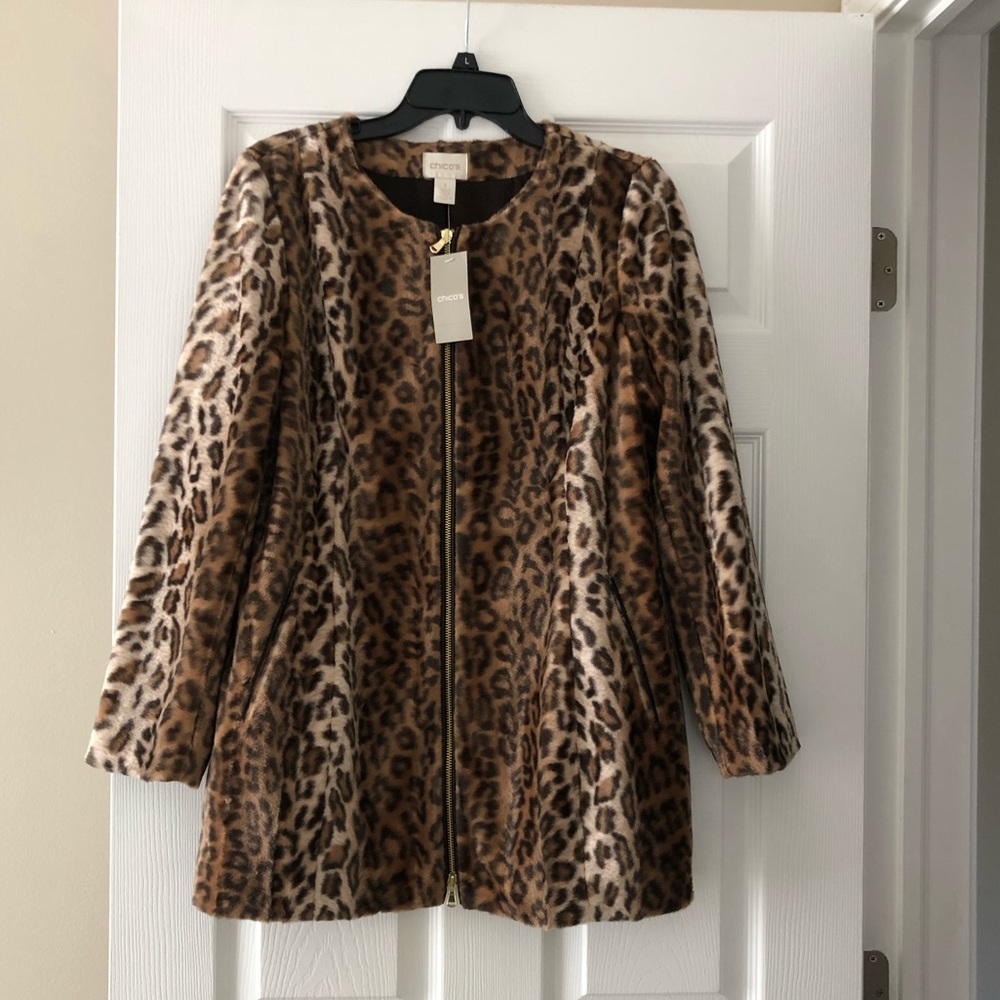 Chico’s Faux Fur Coat